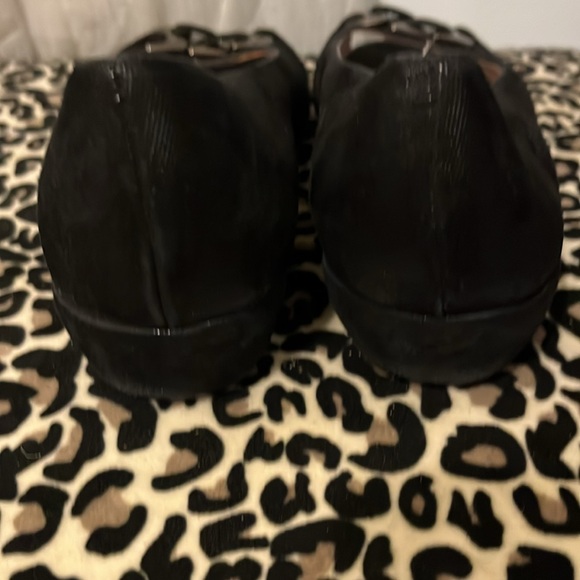 Amalfi By Rangoni New Womens Isca Black Open Toe Flats with Wedge Shoes Size 7.5 - Picture 5 of 10